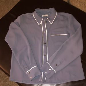 Silk button up shirt